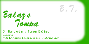 balazs tompa business card